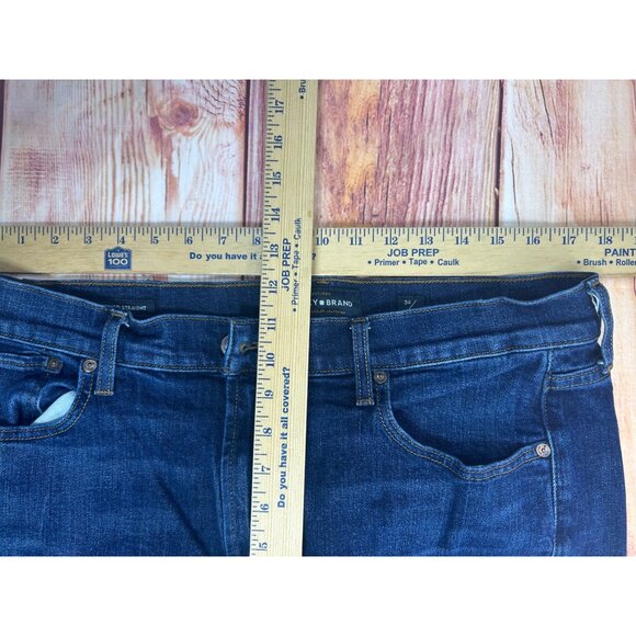 Lucky Brand Mens 181 Relaxed Dark Wash Straight Jeans 34x30 - Picture 6 of 7